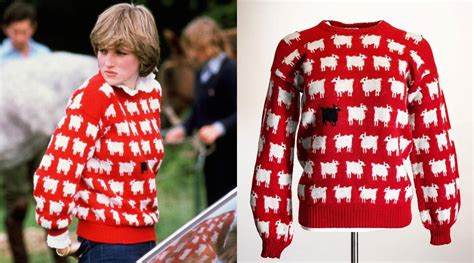 Princess Diana’s famous red sheep sweater is going up for auction ...