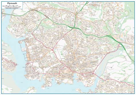 Plymouth Street map - Cosmographics Ltd