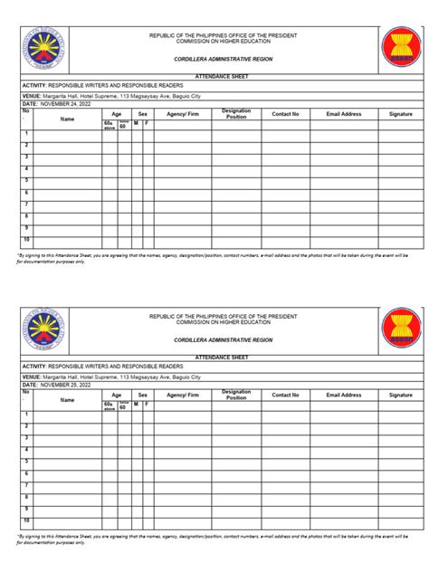 attendance-sheet 1 | PDF | Email | Network Service