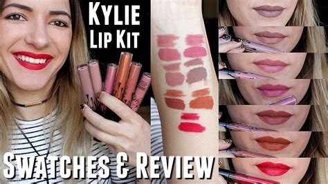 Kylie Jenner Lip Kit Swatches & Review + NEW FALL COLORS including Moon and Pumpkin! - YouTube