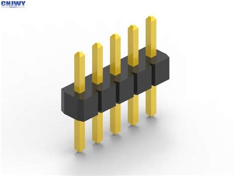 Single Row 10 Pin Header Connector , Pcb Pin Connector Withstand ...