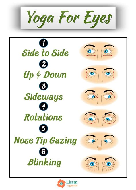 Yoga For Eyes - Improve Your Eyesight With These Easy Exercises. Design ...