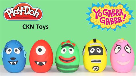 Play Doh Yo Gabba Gabba Toys Surprise Eggs Opening | CKN Toys