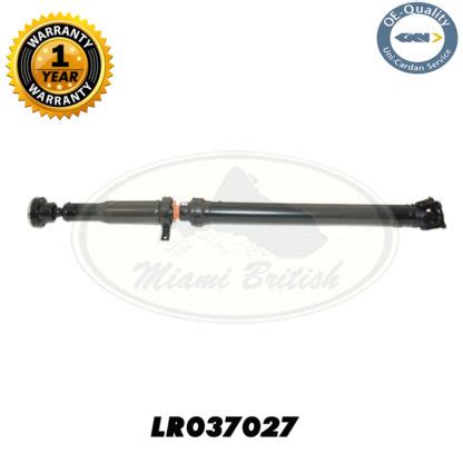 LAND ROVER REAR AXLE PROPELLER PROP DRIVE SHAFT LR3 LR4 LR037027 GKN ...