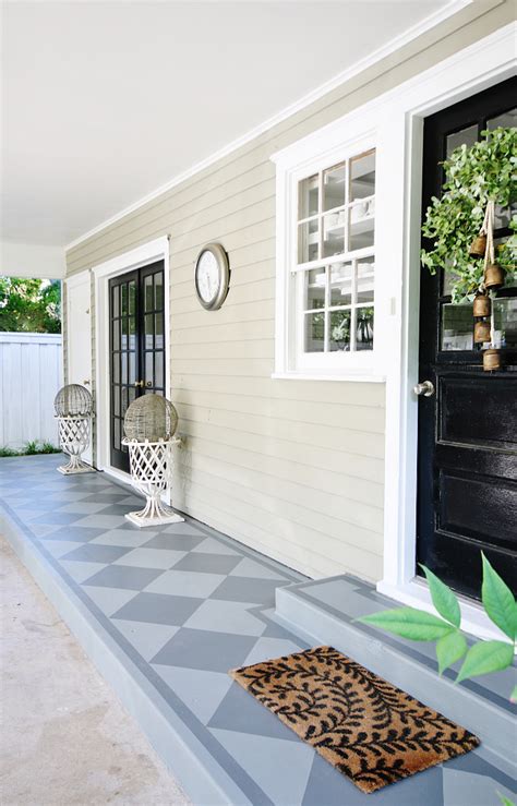 Before and After Painted Concrete Patio - Thistlewood Farm | Concrete patio designs, Painted ...