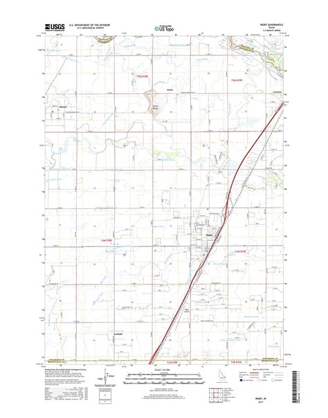 MyTopo Rigby, Idaho USGS Quad Topo Map