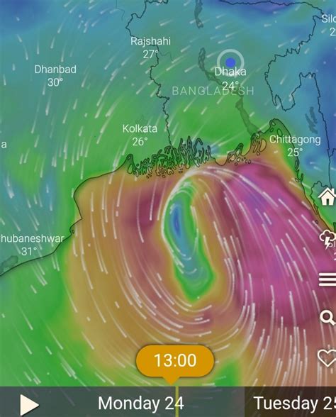 Cyclone 'Sitrang' live Map tracking bangladesh Windy 2024 - iSpyPrice.Co