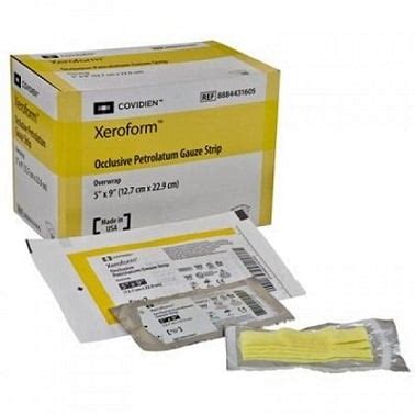 Xeroform Petrolatum Gauze Dressing (Occlusive & Non-Occlusive ...