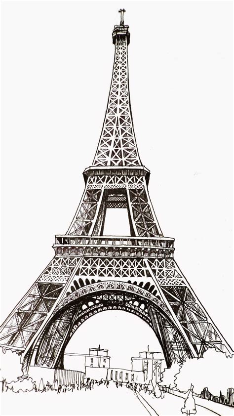 Dibujo De La Torre Eiffel Para Pintar Dibujos Para Colorear | Images and Photos finder