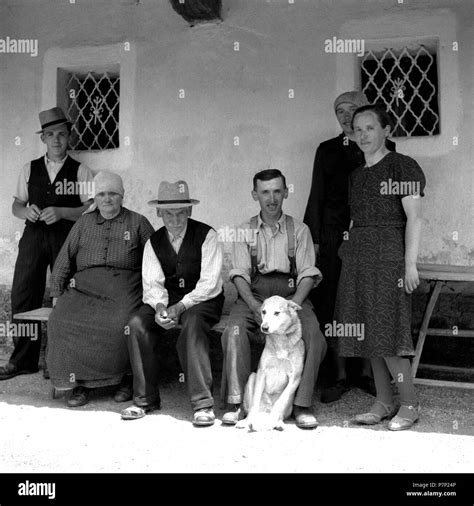Germany 1955 family Black and White Stock Photos & Images - Alamy