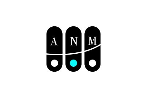 ANM LETTER and ALPHABET LOGO DESIGN 16895634 Vector Art at Vecteezy