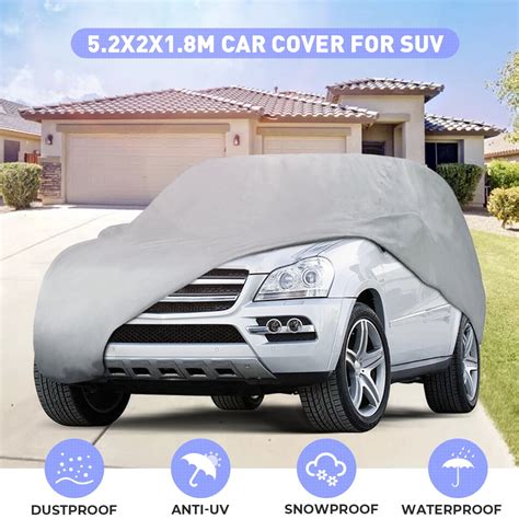 Car Cover Waterproof All Weather Breathable UV Protection Snowproof ...