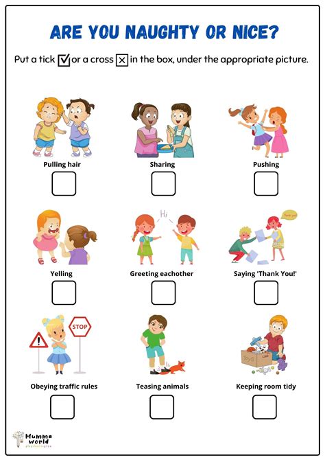 Manners Worksheet | Printable Good vs Bad Manners Worksheet ...