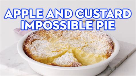 Easy Apple and custard impossible pie recipe | taste.com.au - YouTube