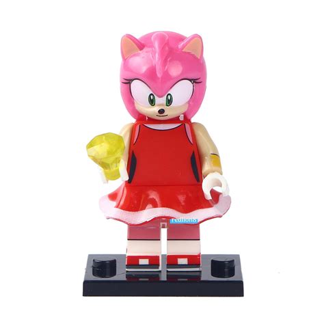 Amy Rose Sonic The Hedgehog Lego Compatible Minifigure Bricks - Building Toy Complete Sets & Packs