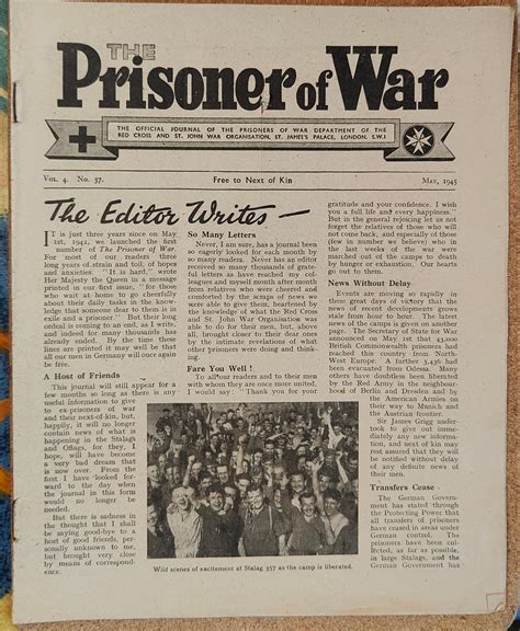 The Prisoner of War May 1945 / "Liberation Comes to Stalag IXA" described by Sgt. Theron ...