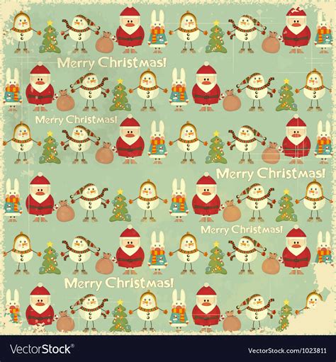 Christmas vintage background Royalty Free Vector Image