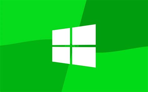 Indir duvar kağıdı Windows 10 yeşil logo, 4k, Microsoft, logo, minimal ...