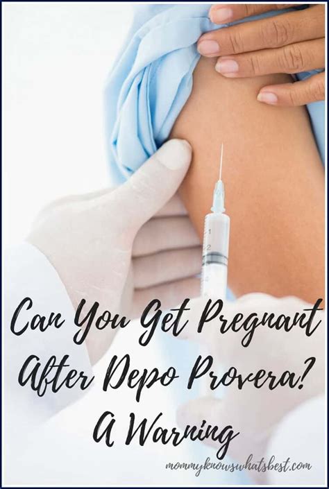 Can You Get Pregnant After Depo Provera? Side Effects of Depo Provera