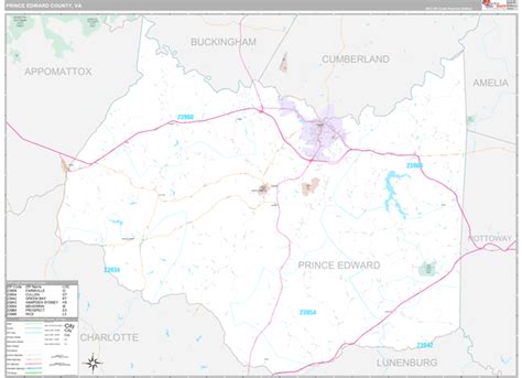 Maps of Prince Edward County Virginia - marketmaps.com