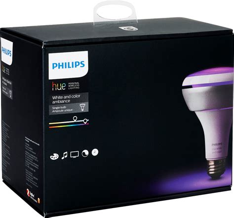 Best Buy: Philips Hue White and Color Ambiance BR30 (2nd Gen) Wi-Fi Smart LED Floodlight Bulb ...