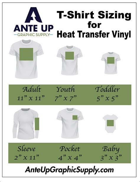 Htv T Shirt Design Size Chart - Ghana tips