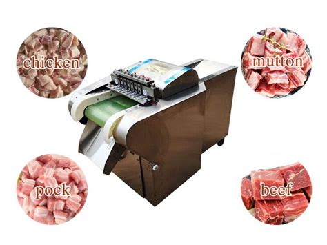 Automatic chicken meat cutting machine