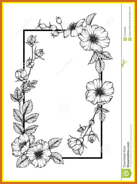 Simple Flower Designs For Pencil Drawing Borders - Dreaming Arcadia
