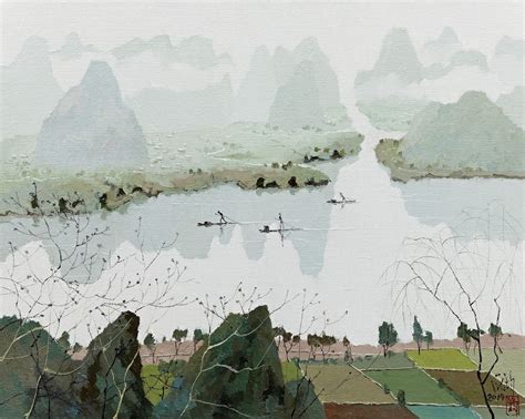 Li River | Chinese landscape, Chinese art, Water painting