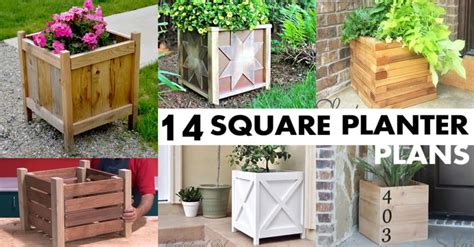 14 Square Planter Box Plans Best for DIY (100% Free)