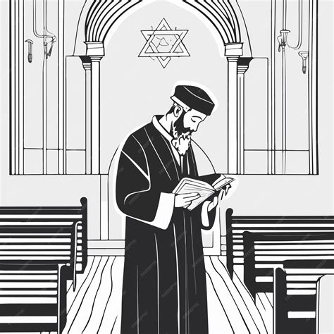 Premium Vector | Torah reading isolated cartoon vector illustration ...