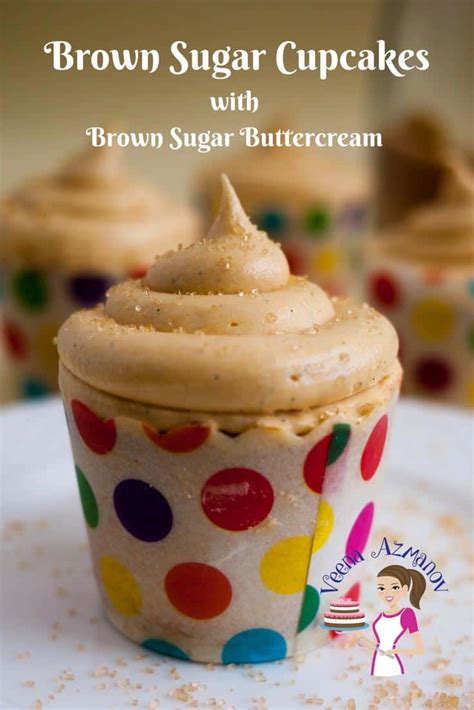 Scrumptious Brown Sugar Cupcakes - Veena Azmanov