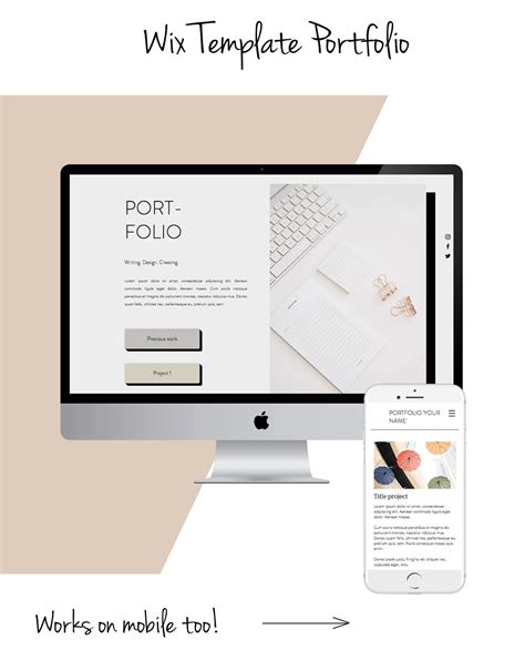 Wix Website Portfolio Template Customizable Portfolio Ready-to-go Live Template - Etsy