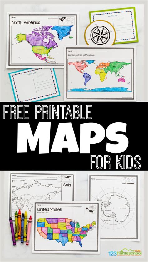 Free printable blank maps for kids world continent usa – Artofit