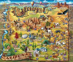 Northern Arizona attractions Map - arizona • mappery