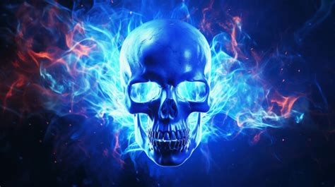 Blue Fire Skull Wallpaper Hd - Infoupdate.org