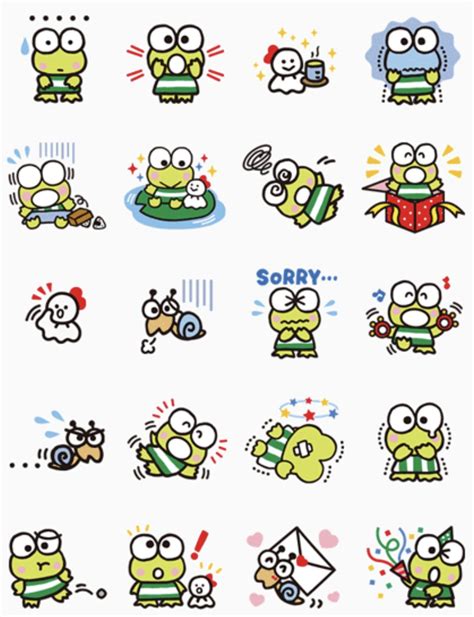 Keroppi Cat Stickers, Printable Stickers, Planner Stickers, Keroppi, Wallpaper Hp, Mini Drawings ...