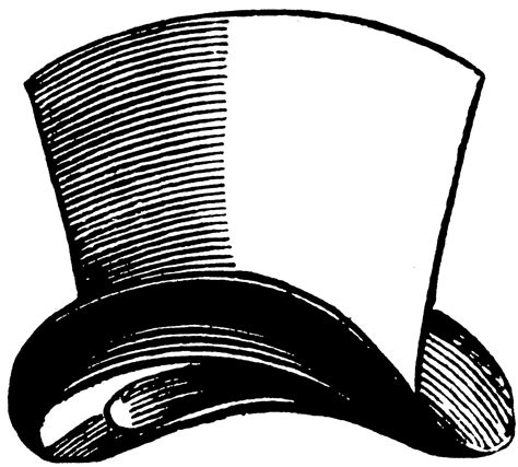 Free Printable Top Hat Coloring Page - Coloring Home