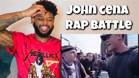 JOHN CENA RAP BATTLES A FAN | Reaction - YouTube