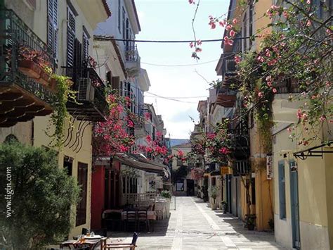 #Nafplio old town with the colorful bougainvilleas. #Peloponnese - #Greece | Nafplio, Greece ...