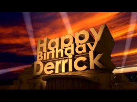 Happy Birthday Derrick - YouTube