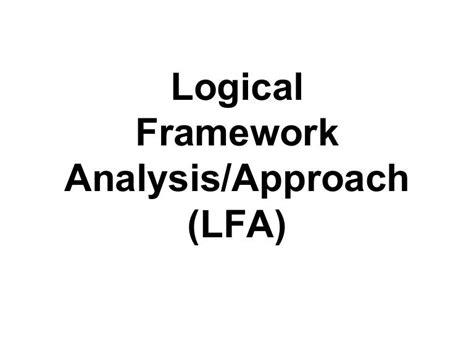 Log frame-analysis