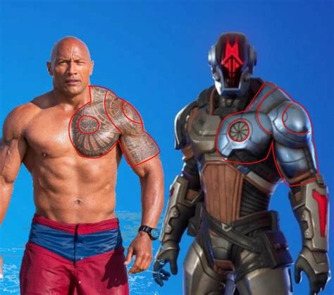 Skin The Rock dans Fortnite, Dwayne Johnson serait la Fondation ...