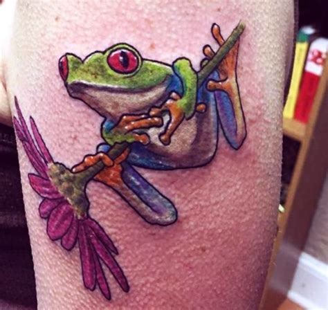 40 Frog Tattoos | Tree frog tattoos, Frog tattoos, Frog