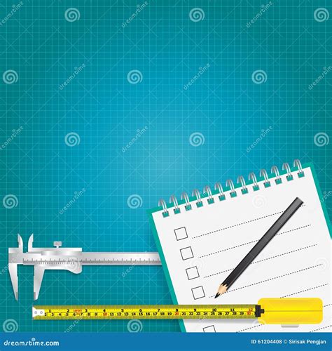 Measuring Tools and Measurement Tape Background Stock Illustration - Illustration of ruler ...