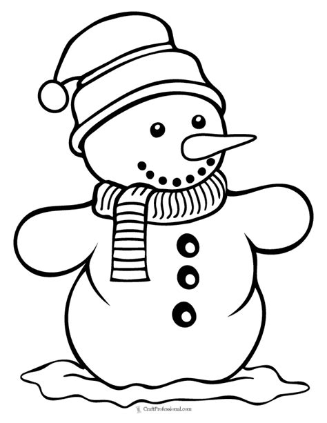 Free Snowman Coloring Pages: Printable Winter Fun for Kids and Adults