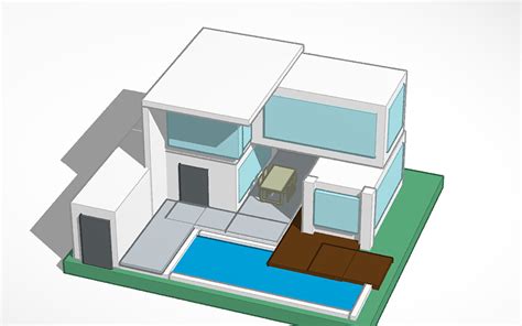 3D design Modern House | Tinkercad