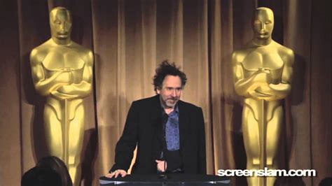 Tim Burton at the Oscar Nominees Luncheon - YouTube