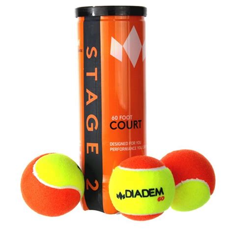 Diadem Premier Stage 2 Orange Felt Junior Tennis Balls | RacquetGuys