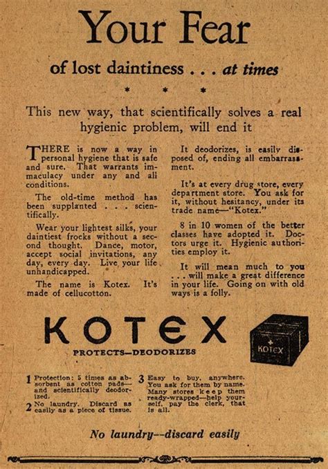 Flashback: Old Kotex Ad | POPSUGAR Love & Sex